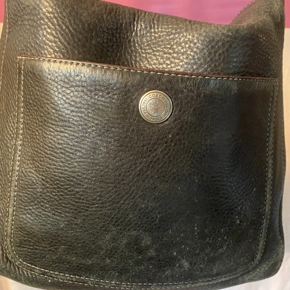 Vintage Leather Coach Hobo Bag - Picture 6 of 13